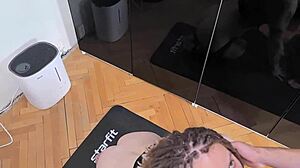 a little 18+ stretch turns into a hard fuck she craves so much.