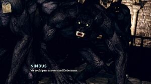 In Eternum 217, the sexy outfit shows off huge tits.