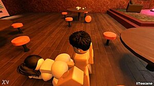 fucking a slut with monster cock in the bar pov.