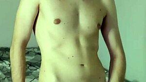 Smartphone Clip of Solo Masturbation with Intense Cum on Webcam in Bedroom