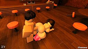 fucking a slut with monster cock in the bar pov.