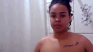 taking a nice shower and relaxing