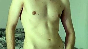 Smartphone Clip of Solo Masturbation with Intense Cum on Webcam in Bedroom