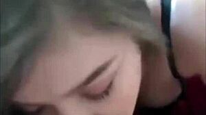 petite teen babe licks friend's pussy in amateur couple sex