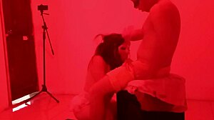 Prostitute Gives Intense Blowjob For Phone