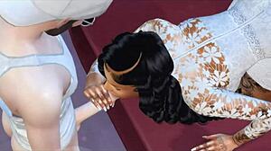 Summer Walker Celebrity with Big Black Ass in Interracial Scene