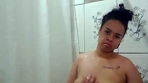 taking a nice shower and relaxing