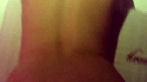 Milf gets fucked from behind by a big-assed gringa.