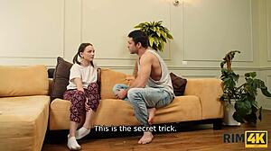 rim4k explores rimming art in the workspace with russian teen