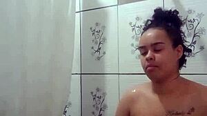 taking a nice shower and relaxing