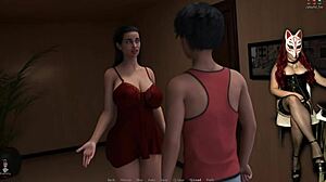 golden boy fingers wet pussy in cosplay costume