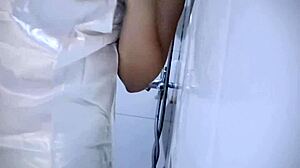 Chubby babe playing her tits makes her wet pussy