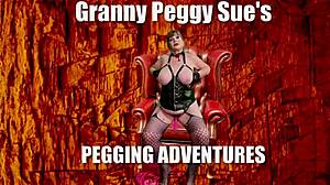 Man, Granny Peggy Sue is wild—stroking, pegging, sucking, and banging hard!