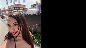 Honey Tsunami at Texas rodeo, enjoying wet cunilingus and sloppy anal sex.