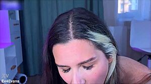 Sloppy Deepthroat and Ball Licking Action