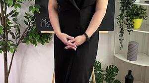 Intense BDSM Session With Teacher In Nylon And Heels