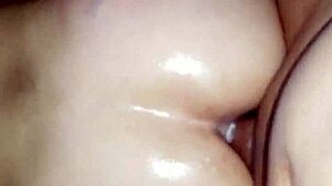 Horny milf couple in anal blowout with big cock POV.