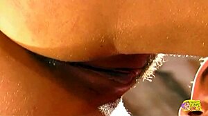 Vintage Lesbian Babes Climax with Dildo Play