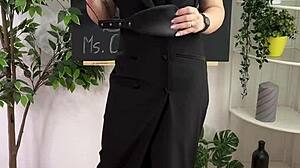 Intense BDSM Session With Teacher In Nylon And Heels