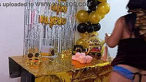 He’s banging his doll on her birthday, such a dirty whore!