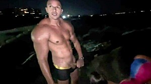 first time fucking on the beach, three friends assfuck the latina in rio de janeiro