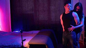 Watch this perverted boy piss on her tits then ass to mouth fuck the whore!