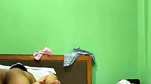 Indian Couple Enjoys Hotel Room Time