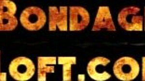 Bound babe dominated in threesome with deepthroat and facial