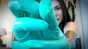 Asmr latex glove fetish
