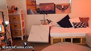 Thicc Teen 18+ Rides Dildo for Strangers on Cam