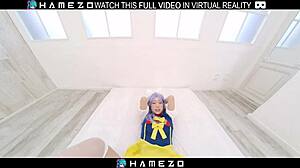 sexy asian yume hoshino, um, with new lover in vr, so hot