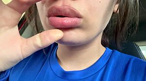 Latina lover spits in mouth