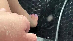 hot stepsis teases solo in sunny shower in los angeles