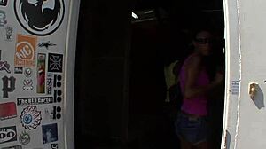 Black Threesome Pounds Hard in Pantyhose Action