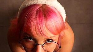 Ex Girlfriend's Birthday Gift: Anal Plug And Blowjob With Cum In Mouth!