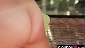 Stunning Latina Reyna Arriaga Strips Sexy White Lingerie in Outdoor Solo. Her Shaved Body Glows!