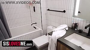 Naughty Stepbrother Seduces Stepsister on Vacation Holiday