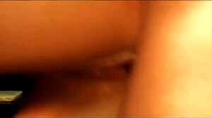 she's petite with gorgeous fit body and shaved pussy, fucking in missionary and getting facial