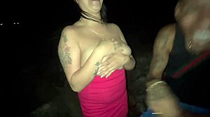 first time fucking on the beach, three friends assfuck the latina in rio de janeiro