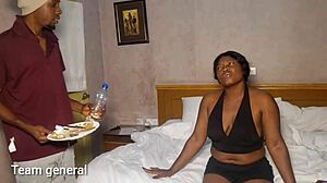 Room Service Boy Gets Lucky with a Customer