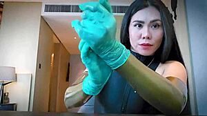 Asmr latex glove fetish