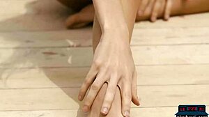 Italian Petite MILF Francy Torino Strips Outdoors