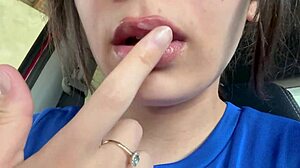 Latina lover spits in mouth