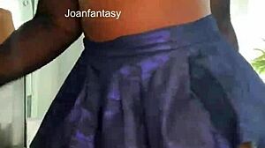 Joanfantasy shows her micro kini with buttplug