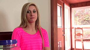 Lilly banks wants daddy to watch her get fucked