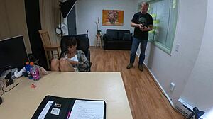 Nataly dewalt in casting session sucking cock