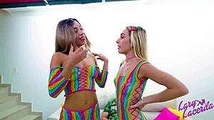 Two Naughty Brazilian Sluts Take Cum and Cock Deep in Asses