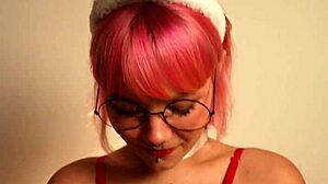 Ex Girlfriend's Birthday Gift: Anal Plug And Blowjob With Cum In Mouth!