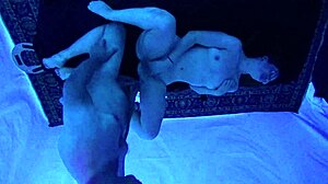 gigi breeze gets deepthroated in blacklight massage