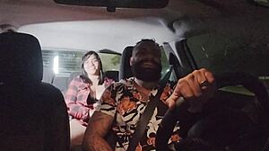 Nicoly mattos takes double penetration in car